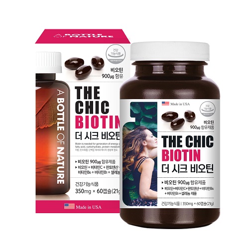 <b>어바틀오브네이처 더 시크 비오틴</b> 350mg x 60캡슐, 1개