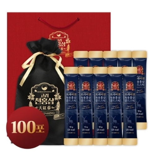 프리미엄 녹용홍삼 골드스틱 10g x 100포, 1개