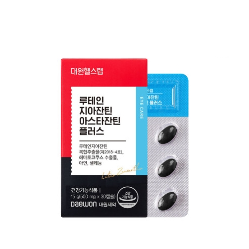 대원헬스 루테인 지아잔틴 아스타잔틴 플러스 500mg x 30캡슐, 6개