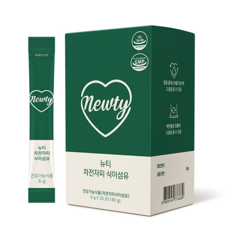 랩앤뷰티 뉴티 차전자피 <b>식이섬유</b> 6g x 30포, 2개