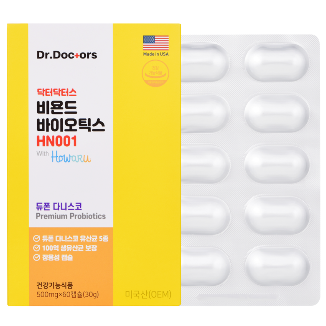 <b>닥터닥터스</b> 비욘드 바이오틱스 HN001 500mg x 60캡슐, 1개