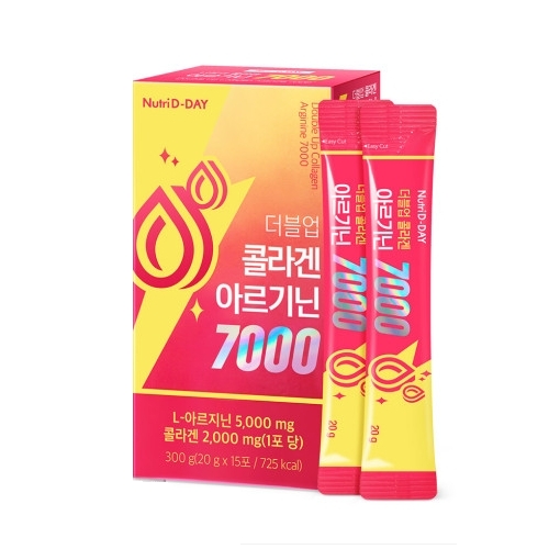 뉴트리디데이 더블업 콜라겐 아르기닌 7000 20g x 15포, 1개