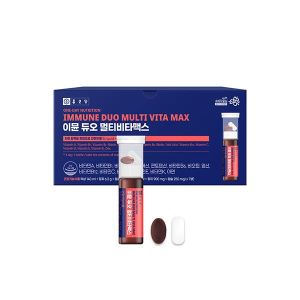 종근당 이뮨 듀오 <b>멀티</b>비타맥스 (액상 20ml + 정제 900mg + 캡슐 250mg) x 7개입, 2개