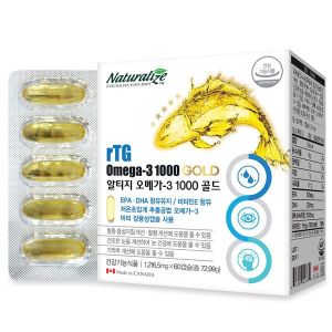 네추럴라이즈 알티지 <b>오메가</b>3 1000 <b>골드</b> 1216.5mg x 60캡슐, 1개