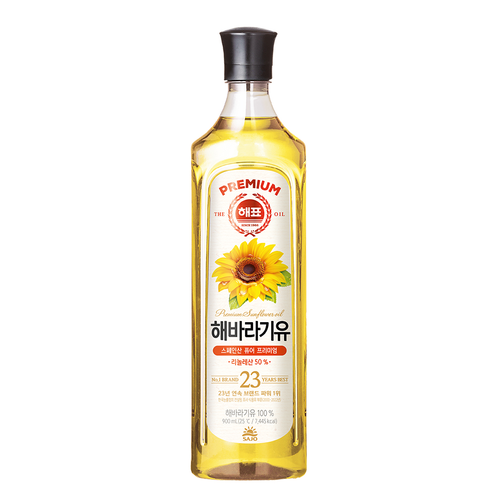 사조대림 해표 <b>해바라기</b>유 900ml, 1개