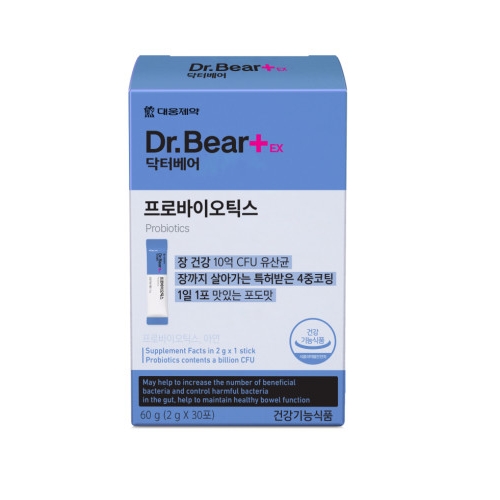 닥터베어 EX <b>프로바이오틱스</b> 2g x 30포, 1개