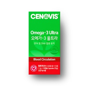 세노비스 <b>오메가3</b> <b>울트라</b> 1100mg x 50캡슐, 2개