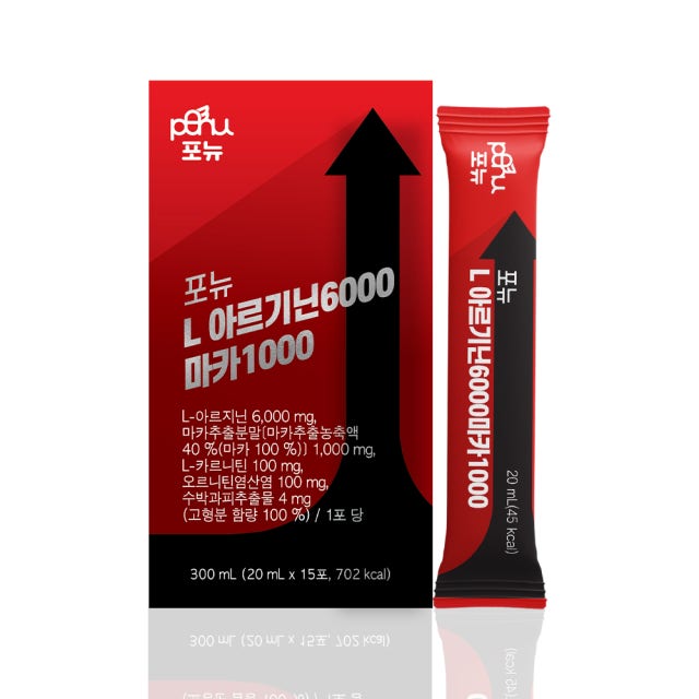 포뉴 <b>L 아르기닌</b> 6000 마카 1000 20ml x 15포, 1개