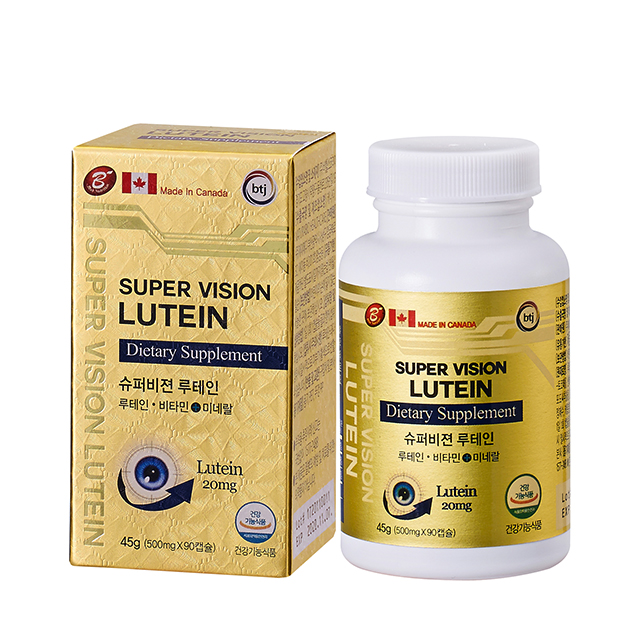 비헬스코리아 <b>슈퍼비젼</b> 루테인 500mg x 90캡슐, 1개