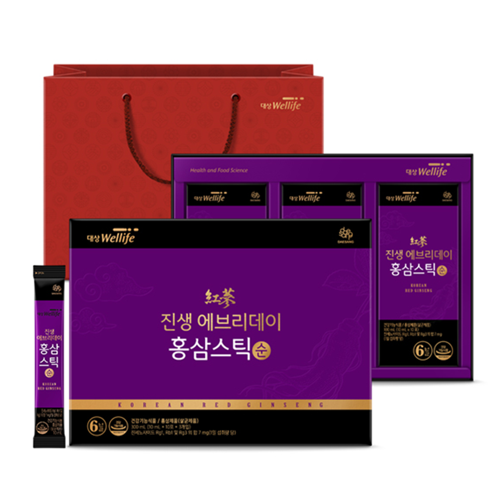 대상웰라이프 진생 에브리데이 홍삼스틱 순 10ml x 30포, 1개