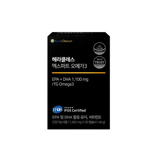 헤라클레스 엑스퍼트 오메가3 1382mg x 30캡슐, 4개