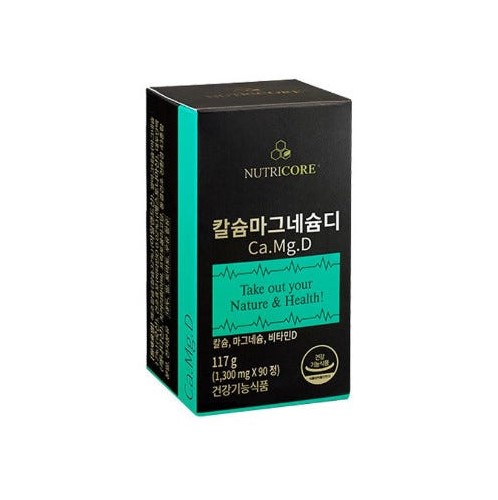 뉴트리코어 칼슘 마그네슘 비타민D 1300mg x 90정, 1개