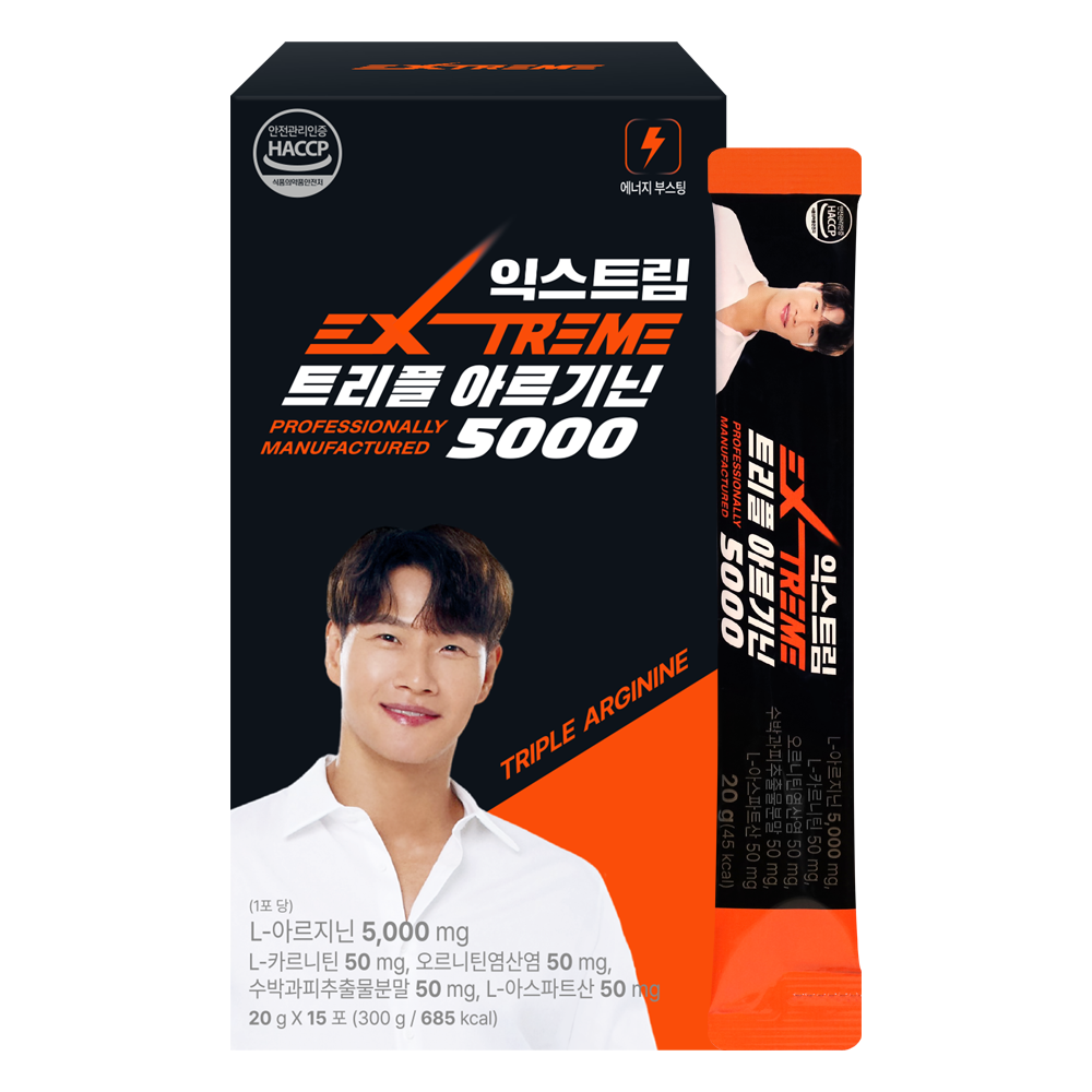 <b>익스트림</b> 트리플 <b>아르기닌</b> 5000 20g x 15포, 4개