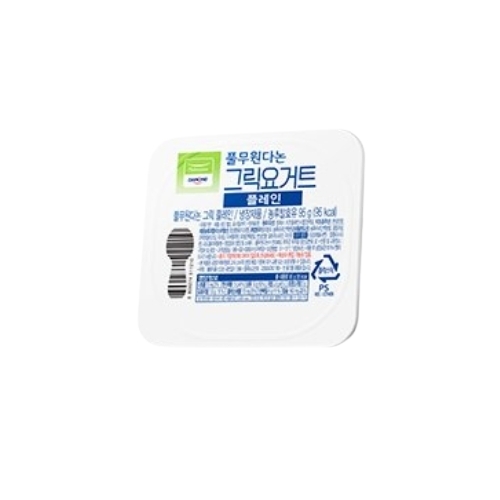 <b>풀무원다논</b> 풀무원 그릭 플레인 90ml, 8개