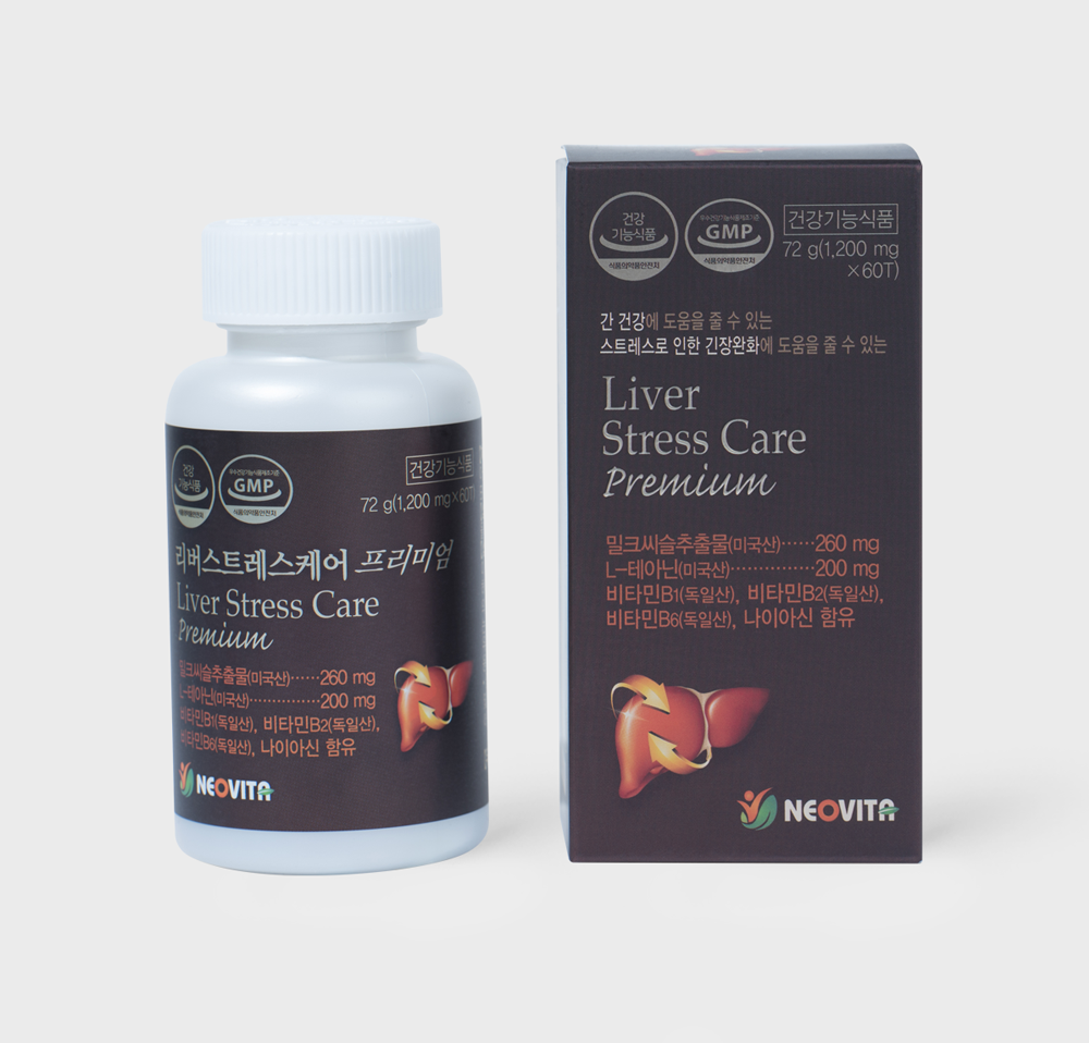 <b>네오비타</b> 리버 <b>스트레스</b>케어 프리미엄 120mg x 60정, 1개