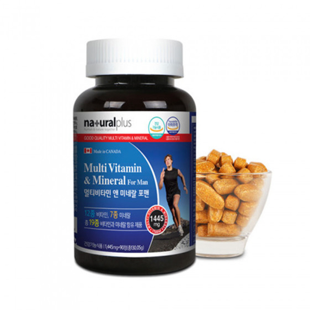 <b>내츄럴플러스</b> <b>멀티</b><b>비타민</b> 앤 미네랄 포맨 1445mg x 90정, 2개
