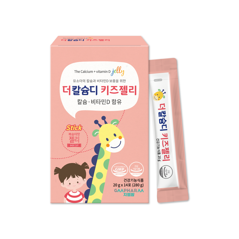 <b>지엠팜</b> 더칼슘디 키즈 젤리 20g x 14포, 2개