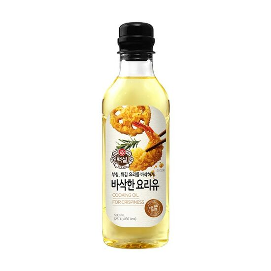 CJ CheilJedang Beksul Crispy Cooking Oil 500ml, 1 pc
