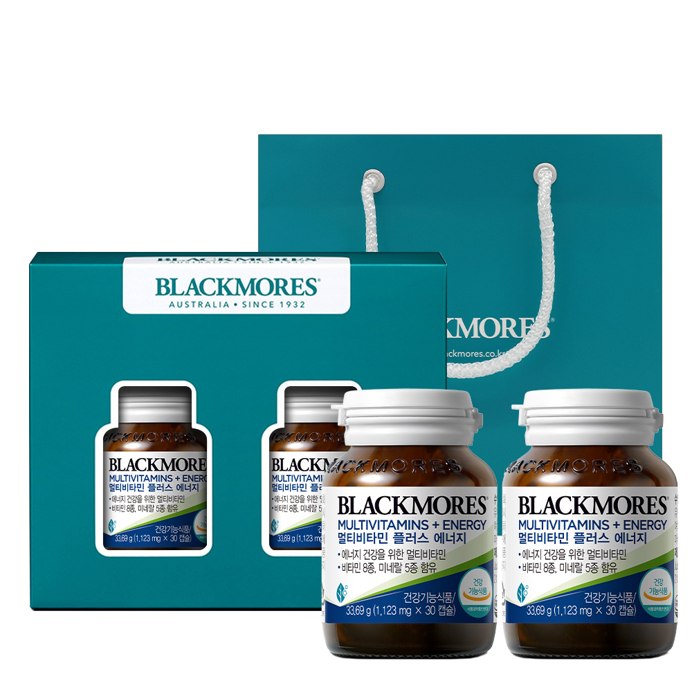 <b>블랙모어스</b> 멀티비타민 플러스 에너지 1123mg x 60캡슐, 1개