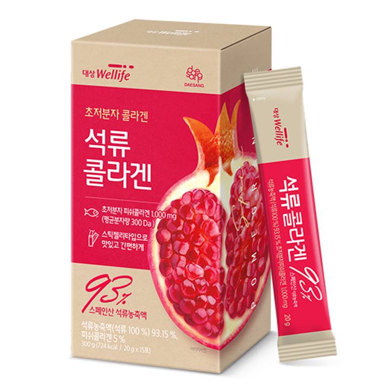 대상웰라이프 석류 콜라겐 20g x 15포, 4개
