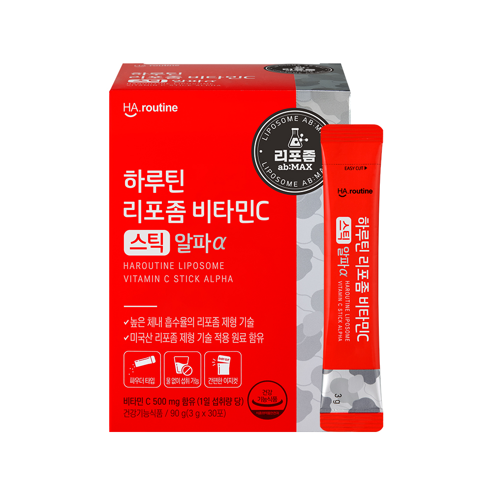 하루틴 리포좀 <b>비타민C 스틱</b> 알파 3g x 30포, 3개
