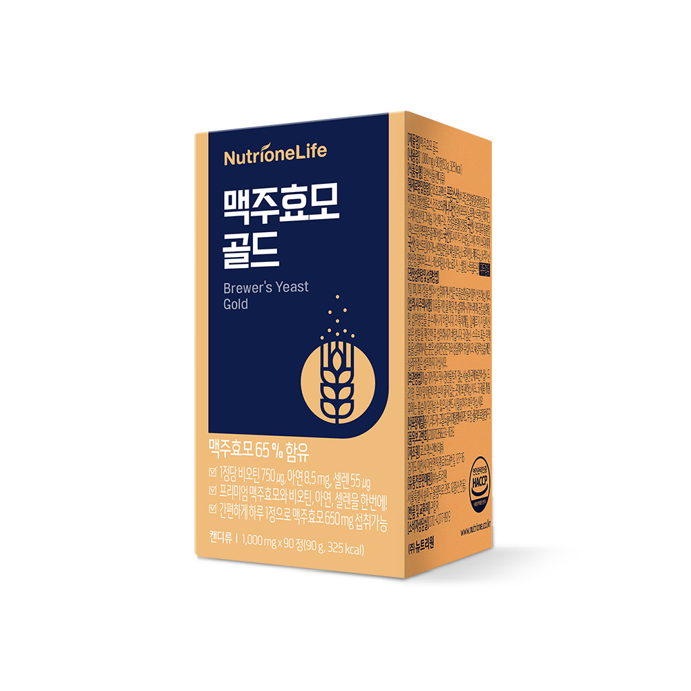 뉴트리원 <b>맥주효모</b> 골드 1000mg x 90정, 3개