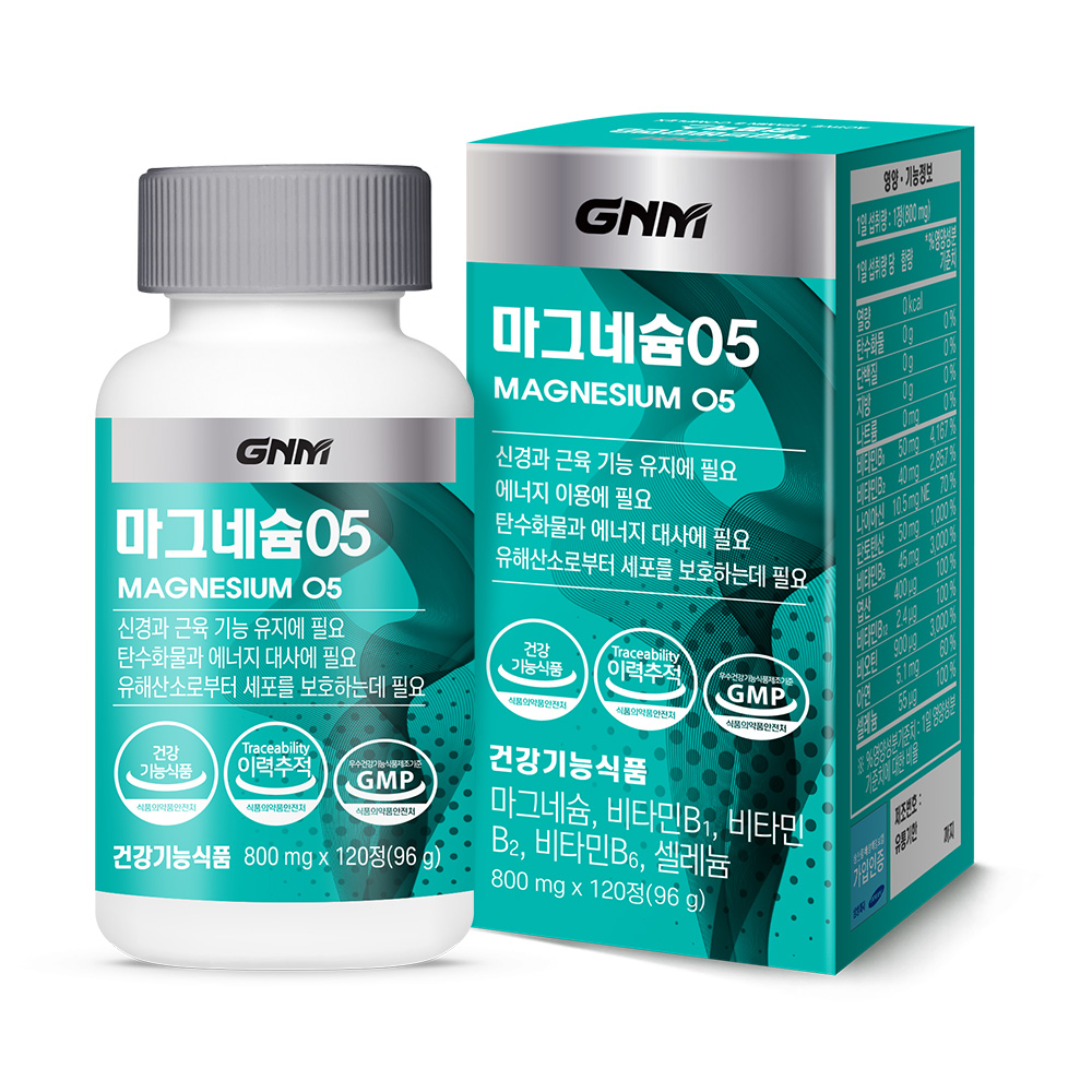 GNM자연의품격 <b>마그네슘</b>05 800mg x 120정, 2개