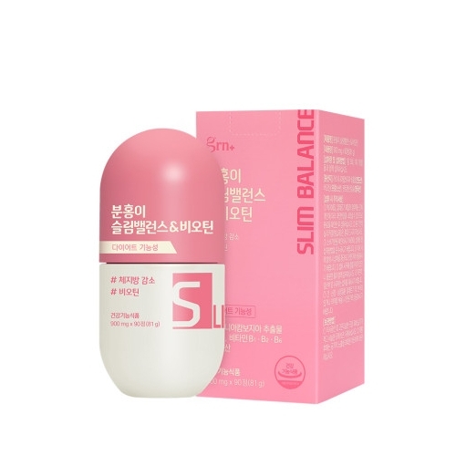 <b>GRN</b> 분홍이 슬림밸런스 비오틴 900mg x 90정, 1개