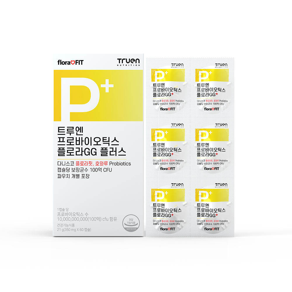 <b>트루엔 프로바이오틱스</b> 플로라GG 플러스 500mg x 60캡슐, 1개