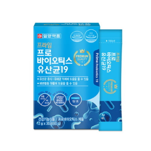 일양약품 프라임 프로바이오틱스 유산균19 2g x 30포, 3개