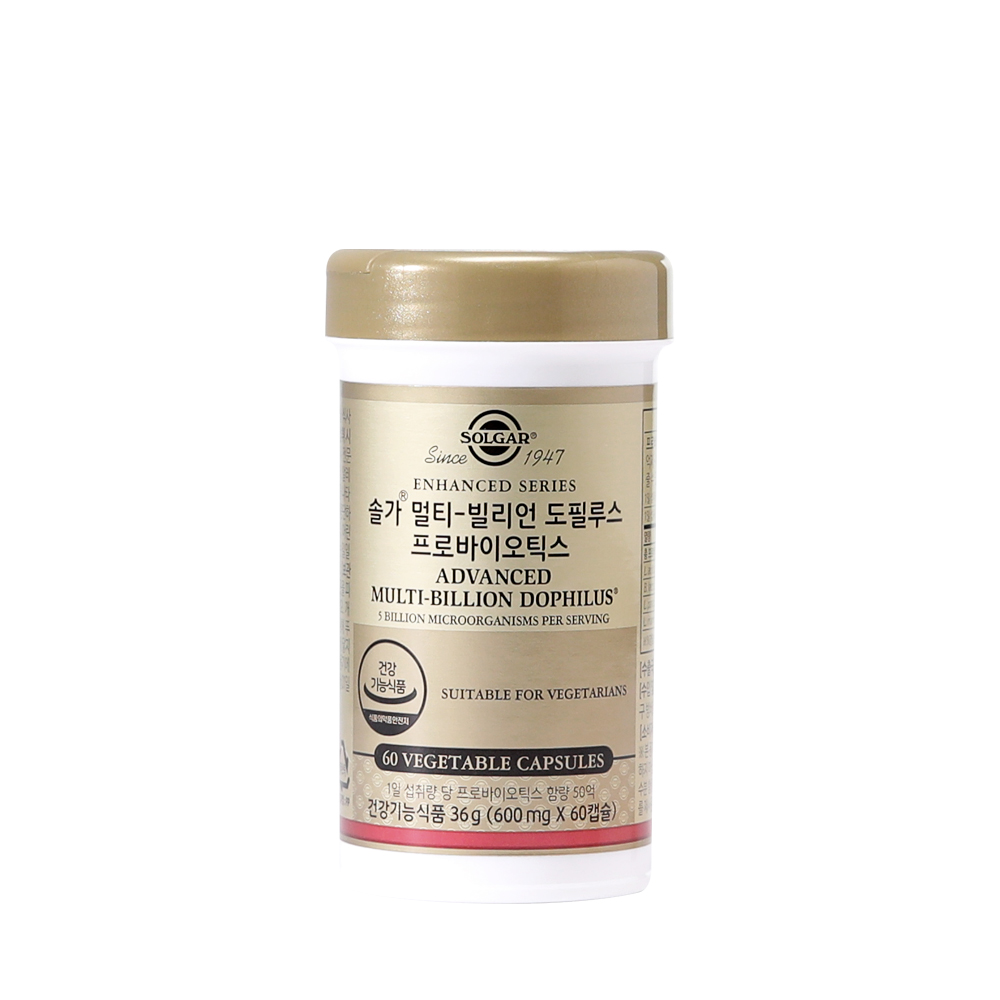 솔가 멀티빌리언 도필루스 프로바이오틱스 600mg x 60캡슐, 1개