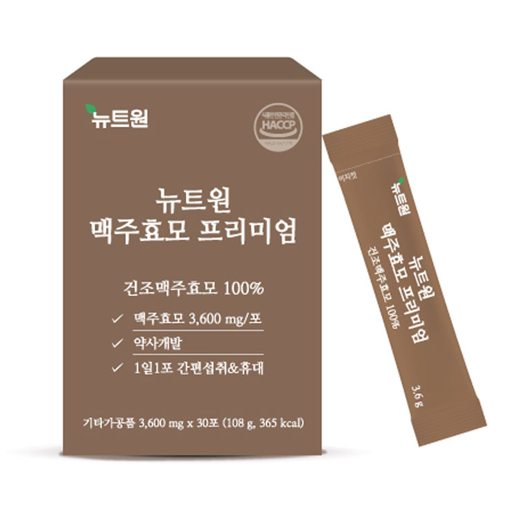 뉴트원 <b>맥주효모</b> 프리미엄 3600mg x 30포, 1개
