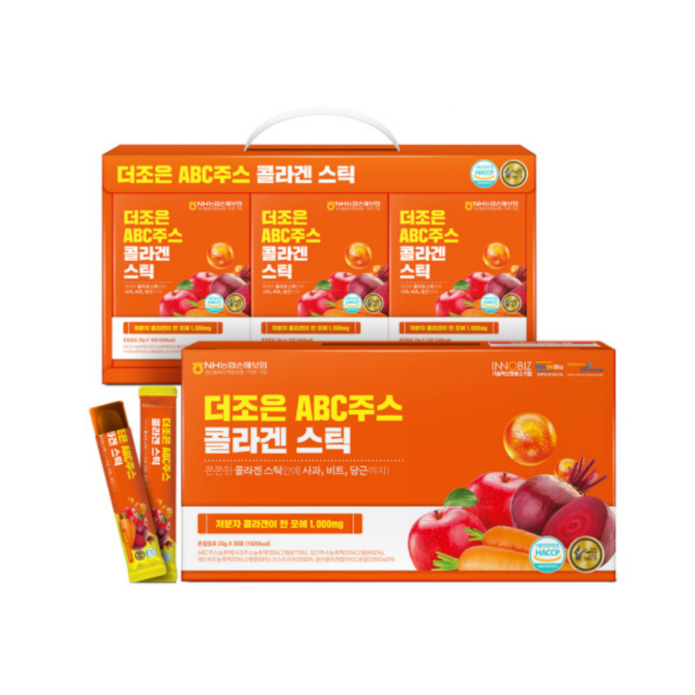 더존건강 더조은 <b>ABC주스 콜라겐</b> 젤리 <b>스틱</b> 20g x 30포, 1개
