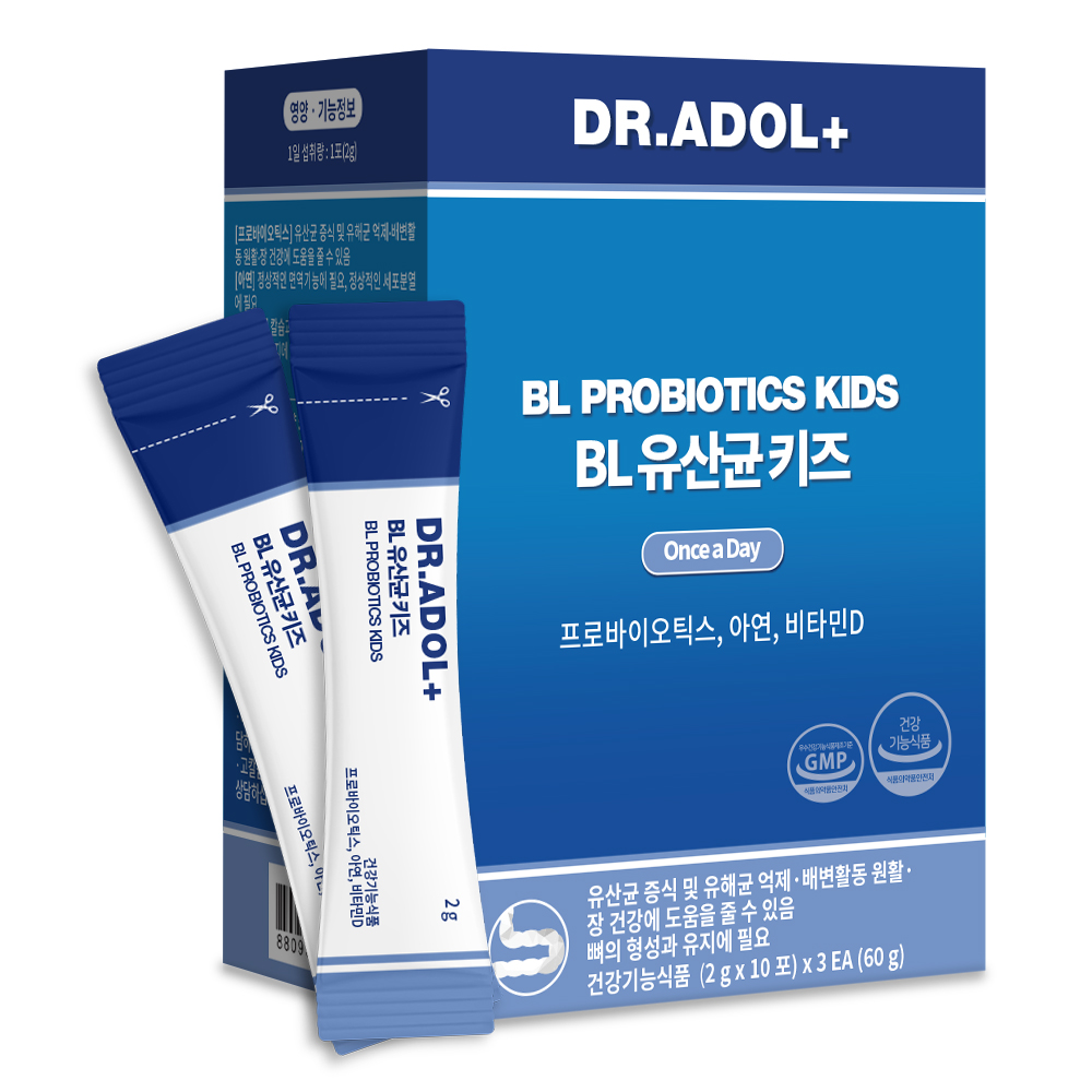 <b>닥터아돌</b> BL 유산균 키즈 2g x 30포, 1개