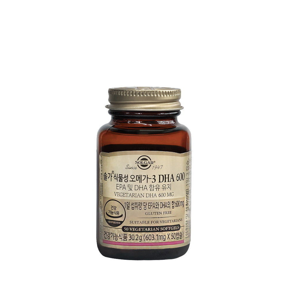 <b>솔가</b> 식물성 <b>오메가3</b> DHA 600 603.1mg x 50캡슐, 1개