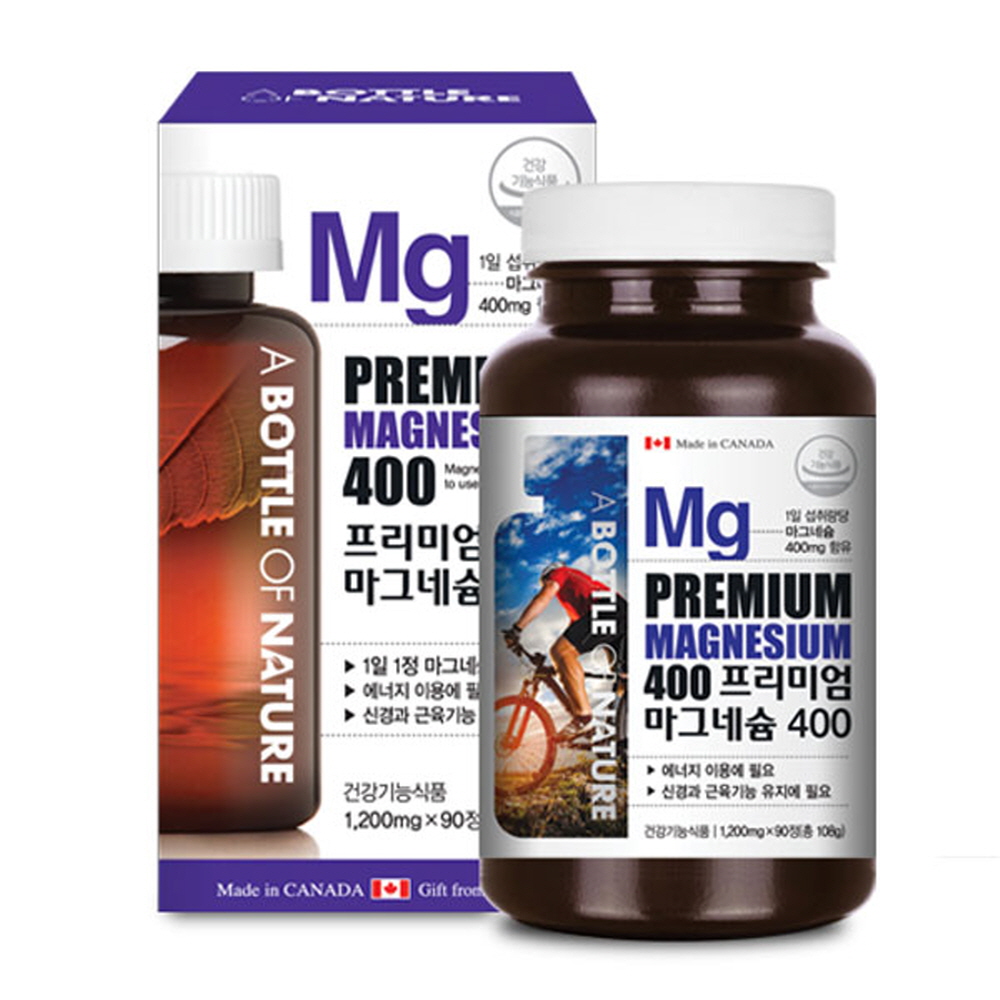 어바틀오브네이처 <b>프리미엄 마그네슘</b>400 1350mg x 90정, 1개