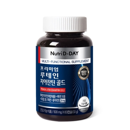<b>뉴트리</b>디데이 프리미엄 <b>루테인</b> 지아잔틴 골드 500mg x 60캡슐, 1개
