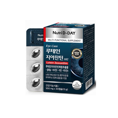 뉴트리디데이 <b>아이케어 루테인</b> 지아잔틴 182 500mg x 30캡슐, 1개
