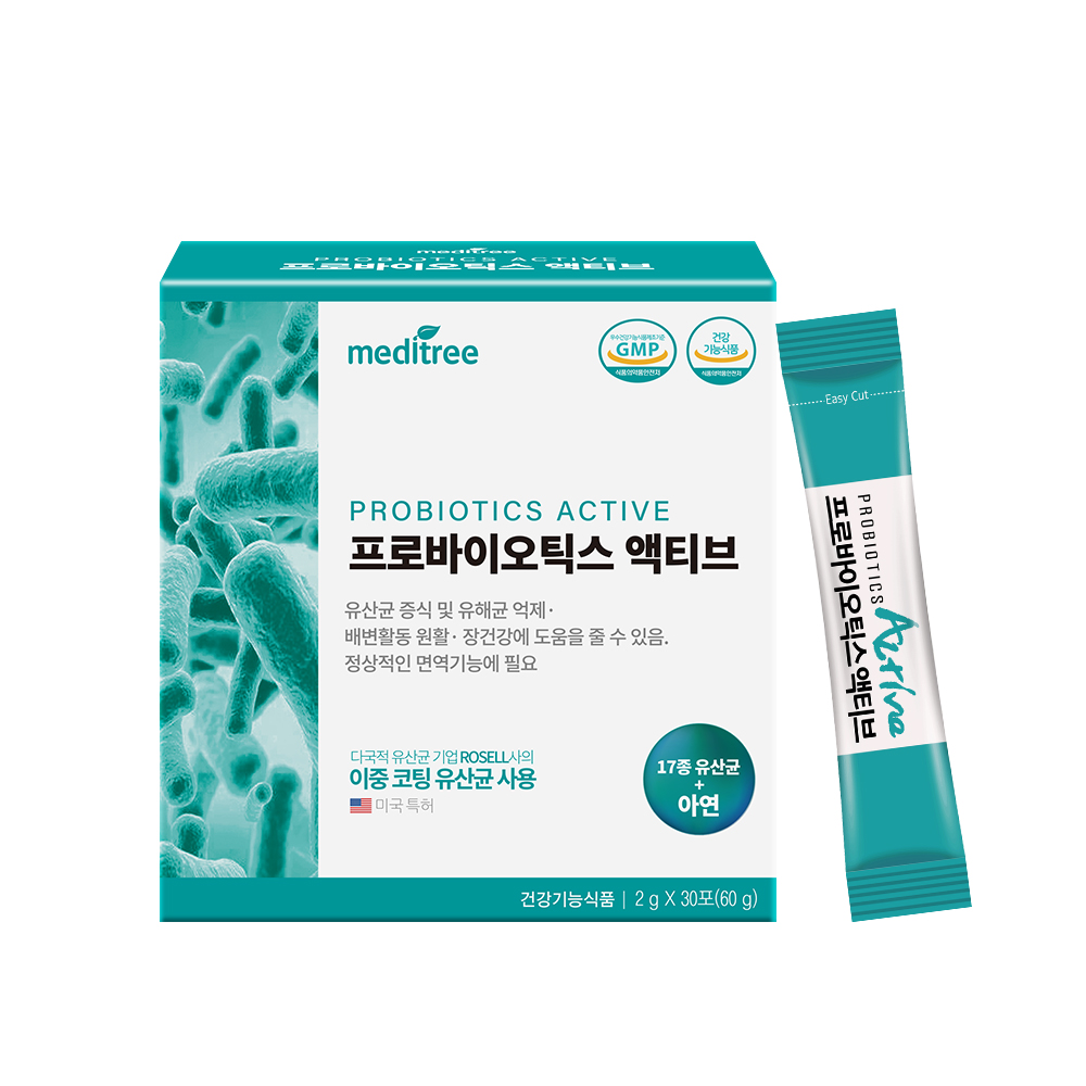메디트리 <b>프로바이오틱스 액티브</b> 2g x 30포, 3개