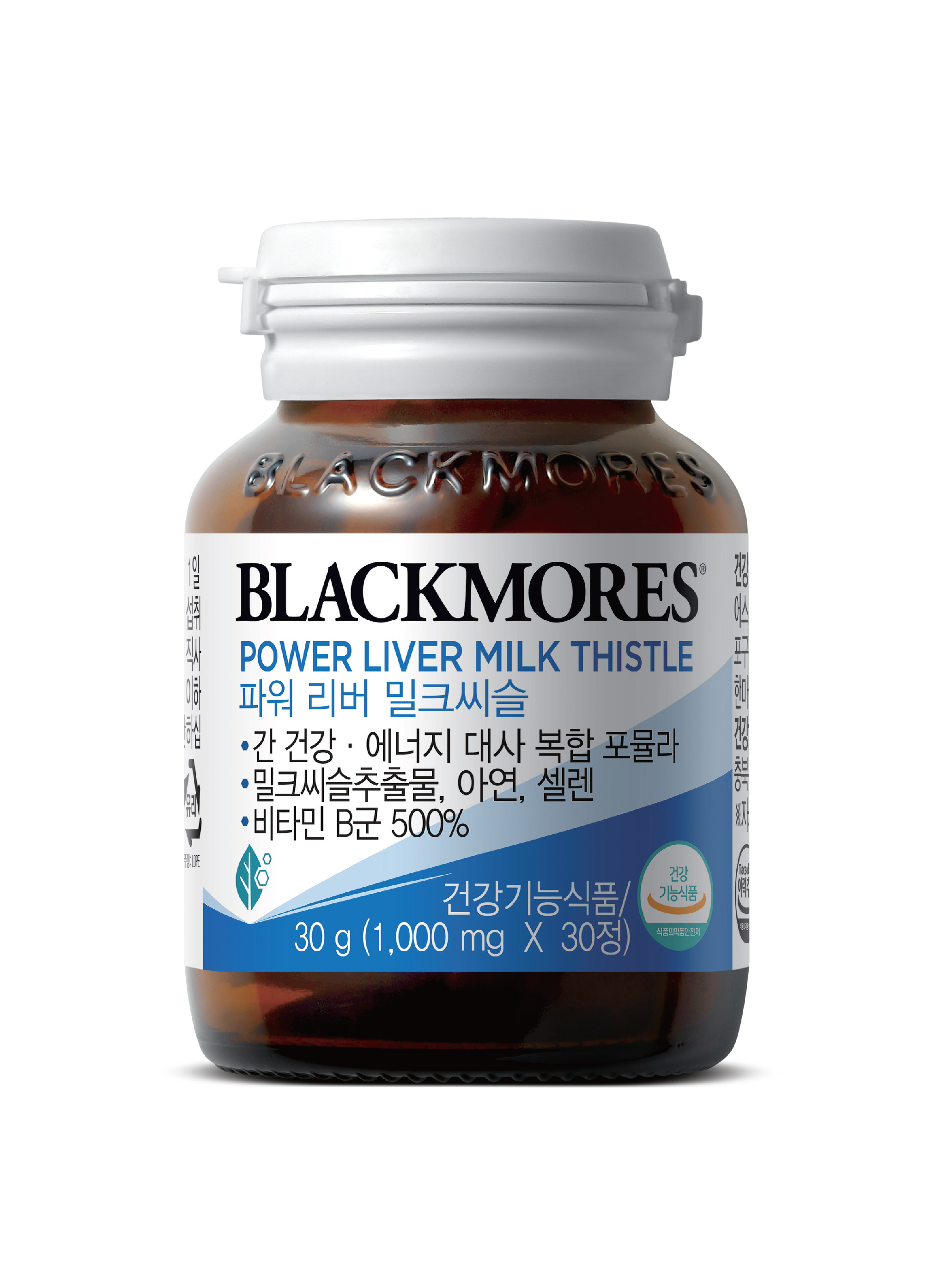 <b>블랙모어스</b> 파워 리버 <b>밀크씨슬</b> 1000mg x 30정, 3개