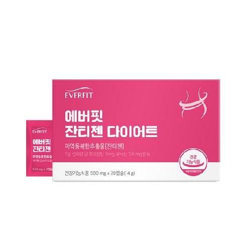 내츄럴플러스 에버핏 <b>잔티젠</b> 다이어트 500mg x 28캡슐, 4개