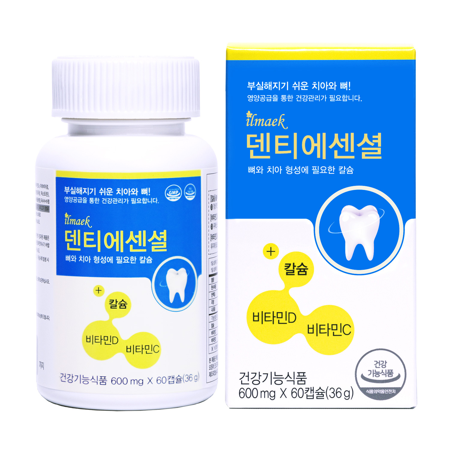 일맥 덴티에센셜 600mg x 60캡슐, 1개