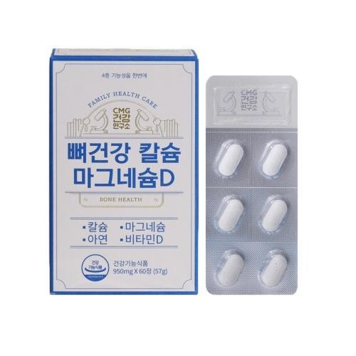 CMG건강연구소 뼈건강 칼슘 마그네슘D 950mg x 60정, 1개