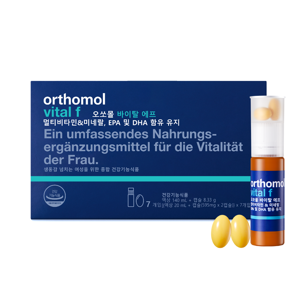 <b>오쏘몰</b> 바이탈 에프 (액상 20ml + 캡슐 825mg x 2캡슐) x 7개입, 1개