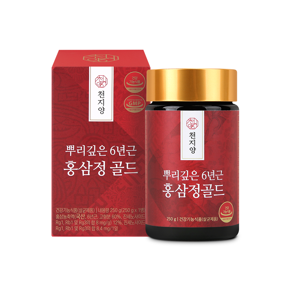 천지양 뿌리깊은 6년근 홍삼정 골드 250g, 1개