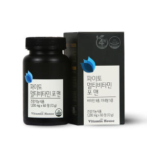 비타민하우스 파이토 멀티비타민 포 맨 1300mg x 60정, 2개