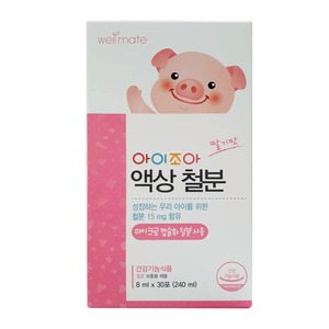 웰메이트 아이조아 액상 철분 8ml x 30포, 1개