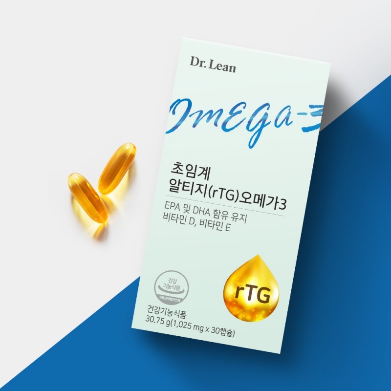 닥터린 <b>초임계</b> 알티지 <b>오메가</b>3 1025mg x 30캡슐, 5개