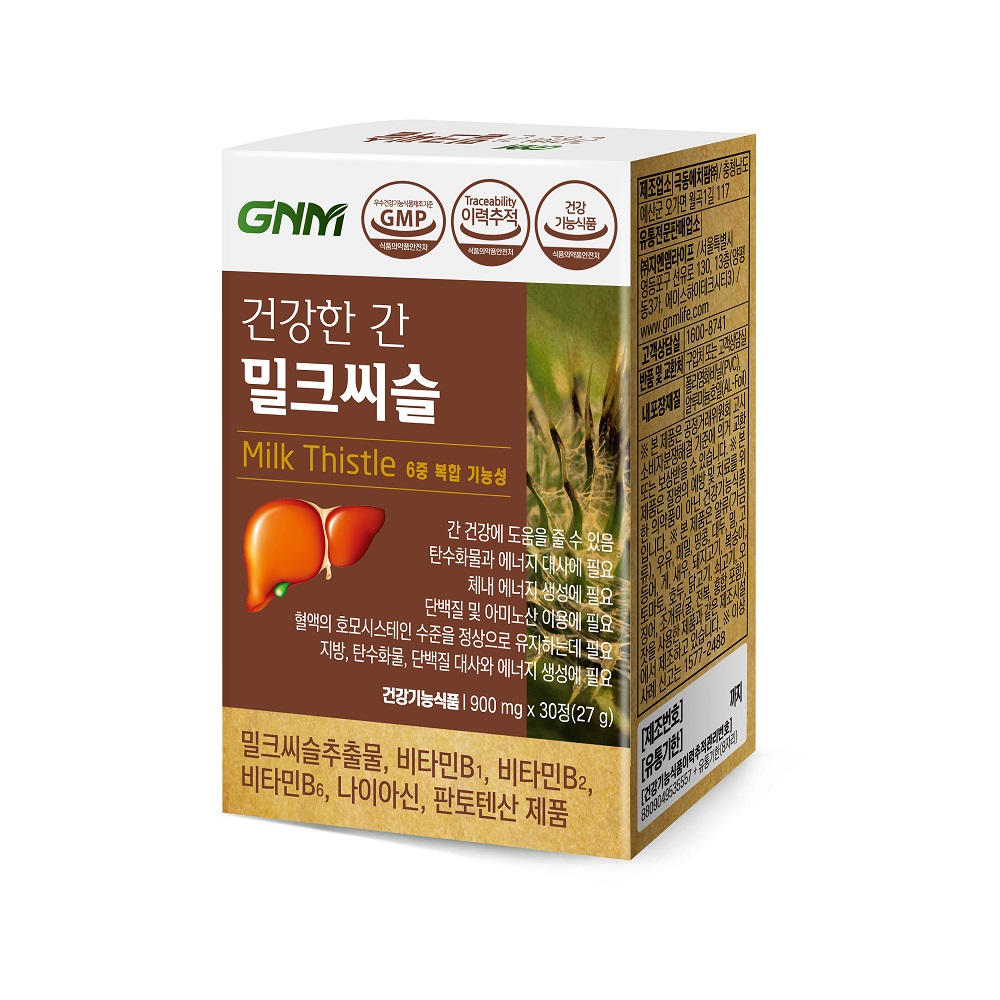 <b>GNM</b>자연의품격 건강한 간 <b>밀크씨슬</b> 900mg x 30정, 1개