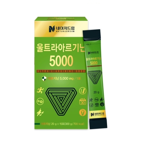 <b>네이처드림</b> 울트라 <b>아르기닌</b> 5000 20g x 15포, 1개